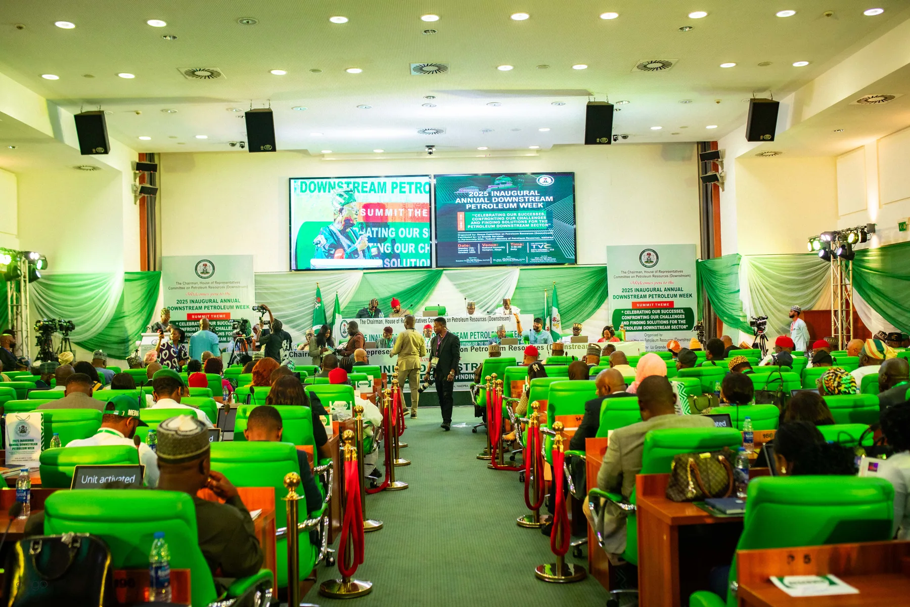 Technical session with speakers and moderators engaging on downstream petroleum solutions (Day 1)