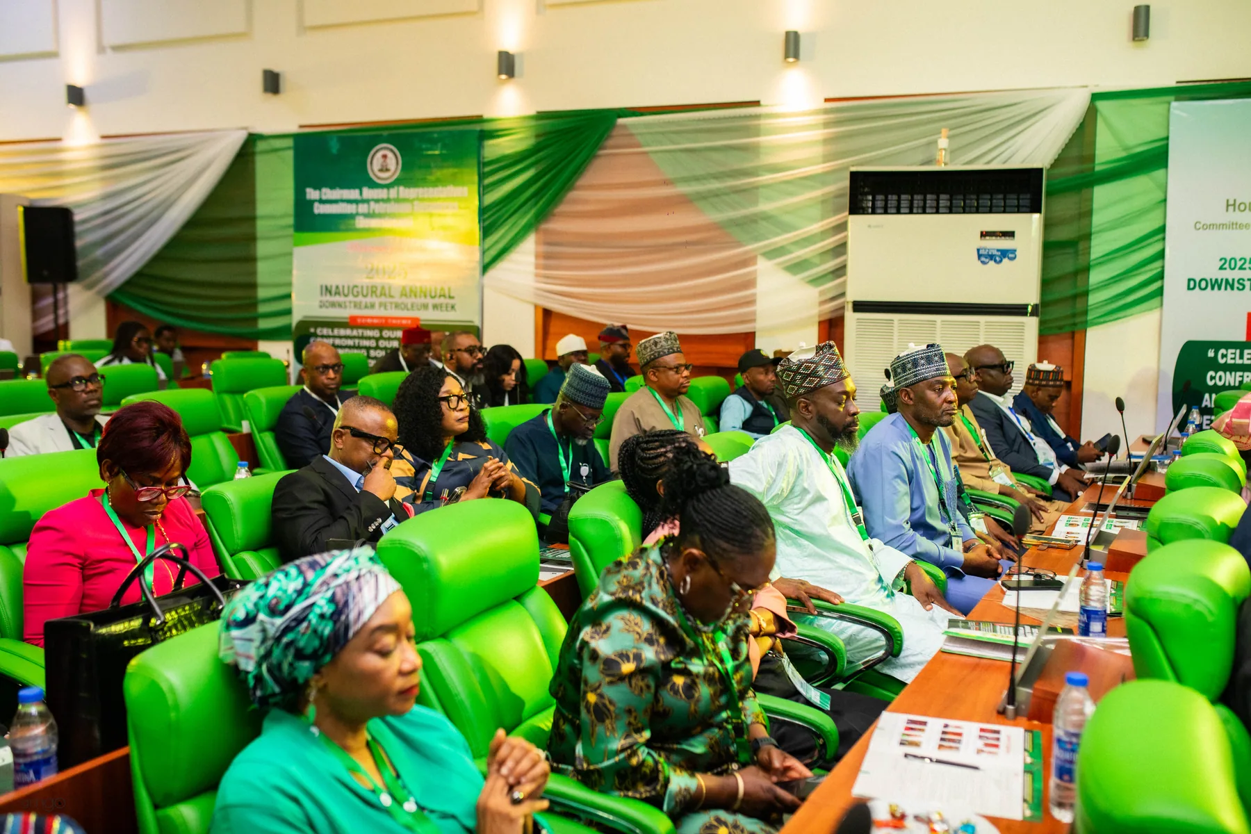 Panelists seated at the high table discussing downstream petroleum policy during Day 1 of the 2025 Downstream Week